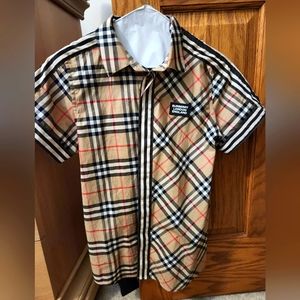 Burberry button down size 12